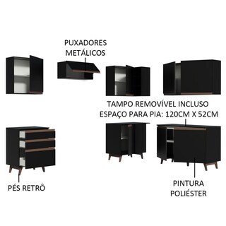 Foto 4 | Cocina Integral Completa Modular Madesa Reims 392cm Nn 01