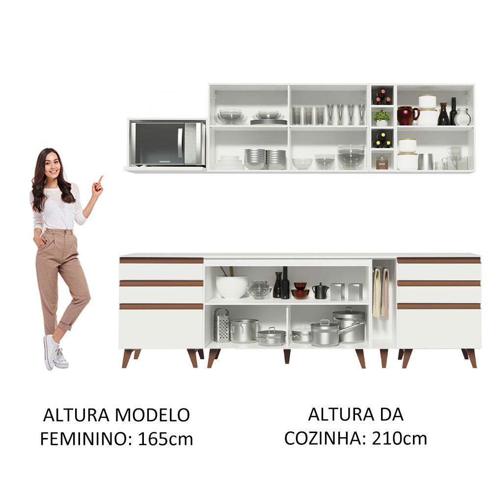 Foto 6 pulgar | Cocina Integral Completa Modular Madesa Reims 260cm Bb 06