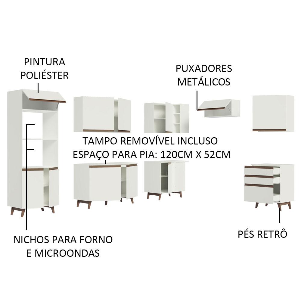 Foto 5 pulgar | Cocina Integral Completa Modular Madesa Reims 462cm Bb 02