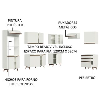 Foto 4 | Cocina Integral Completa Modular Madesa Reims 462cm Bb 02