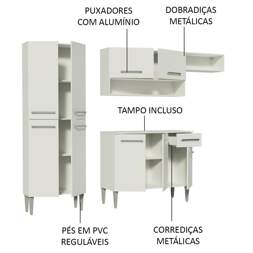 Foto 5 pulgar | Cocina Integral Completa Modular Madesa Emilly Color Bb 01