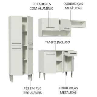 Foto 4 | Cocina Integral Completa Modular Madesa Emilly Color Bb 01