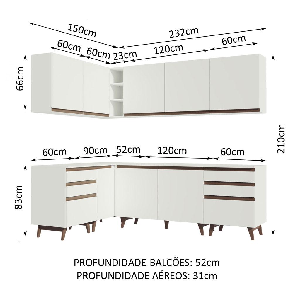 Foto 4 pulgar | Cocina Integral Completa Modular Madesa Reims 382cm Bb 02