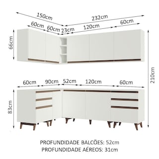 Foto 3 | Cocina Integral Completa Modular Madesa Reims 382cm Bb 02