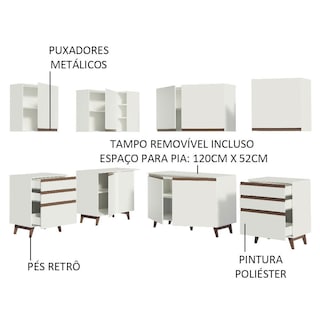 Foto 4 | Cocina Integral Completa Modular Madesa Reims 382cm Bb 02