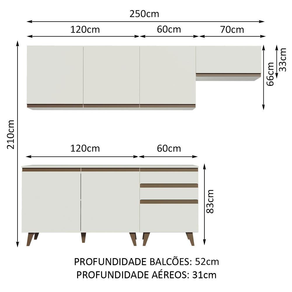Foto 3 | Cocina Integral Completa Modular Madesa Reims 250cm Bb
