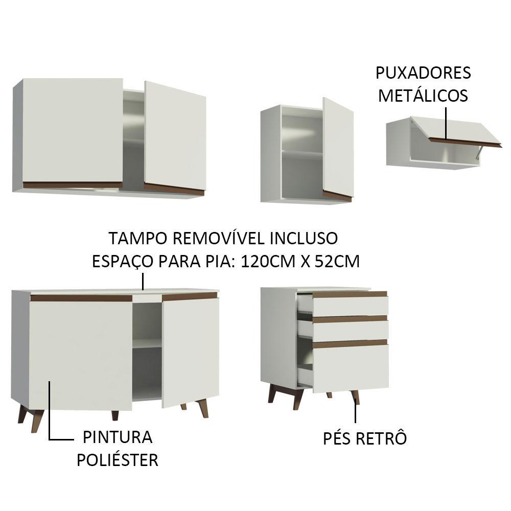 Foto 5 pulgar | Cocina Integral Completa Modular Madesa Reims 250cm Bb