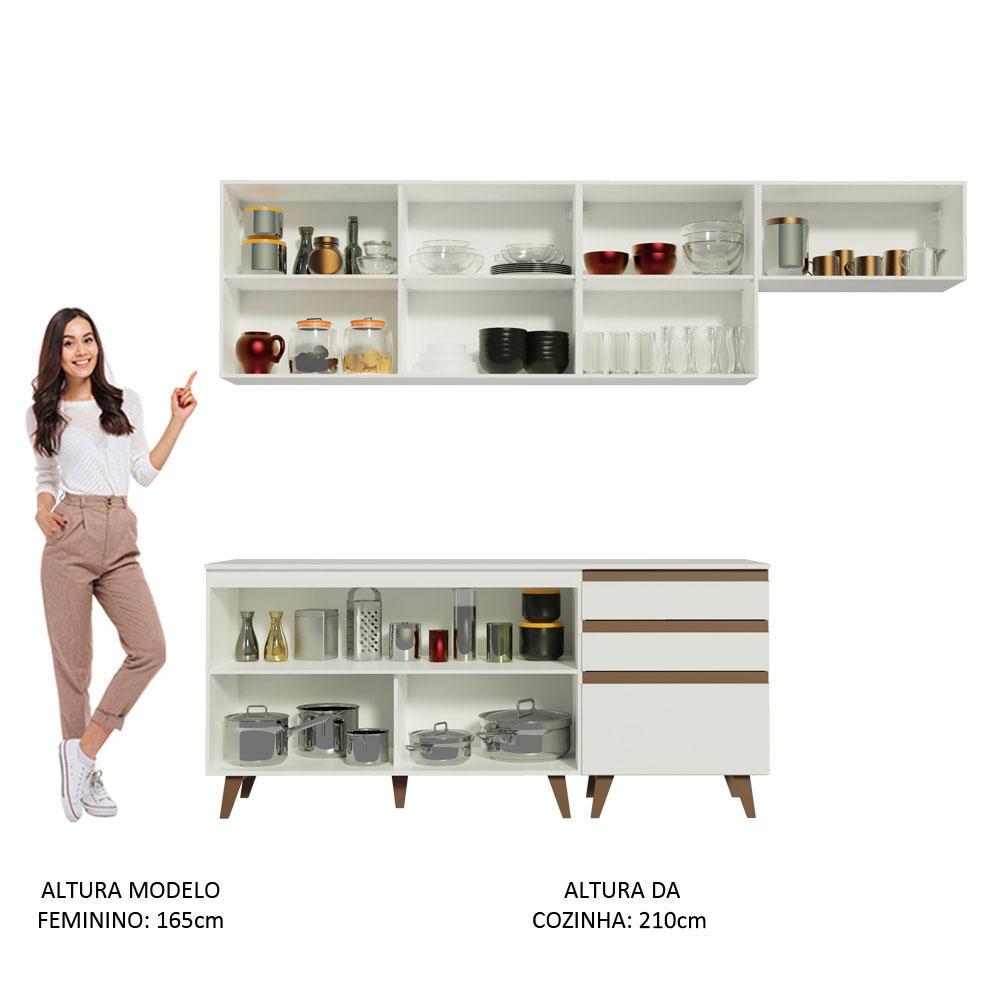 Foto 6 pulgar | Cocina Integral Completa Modular Madesa Reims 250cm Bb
