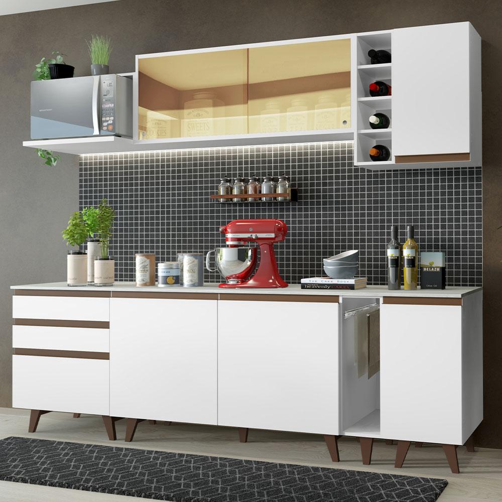 Foto 3 pulgar | Cocina Integral Completa Modular Madesa Reims 235cm Bb 01