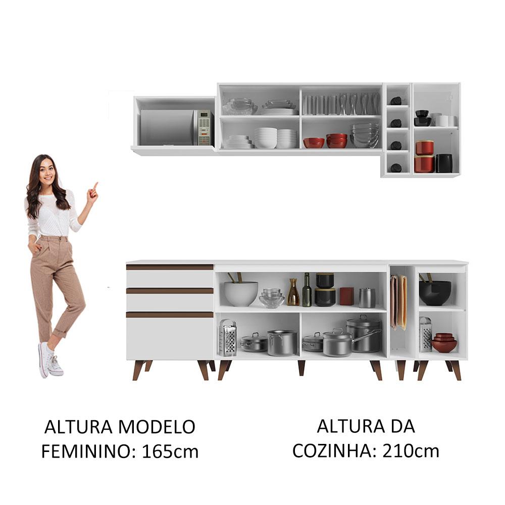 Foto 6 pulgar | Cocina Integral Completa Modular Madesa Reims 235cm Bb 01