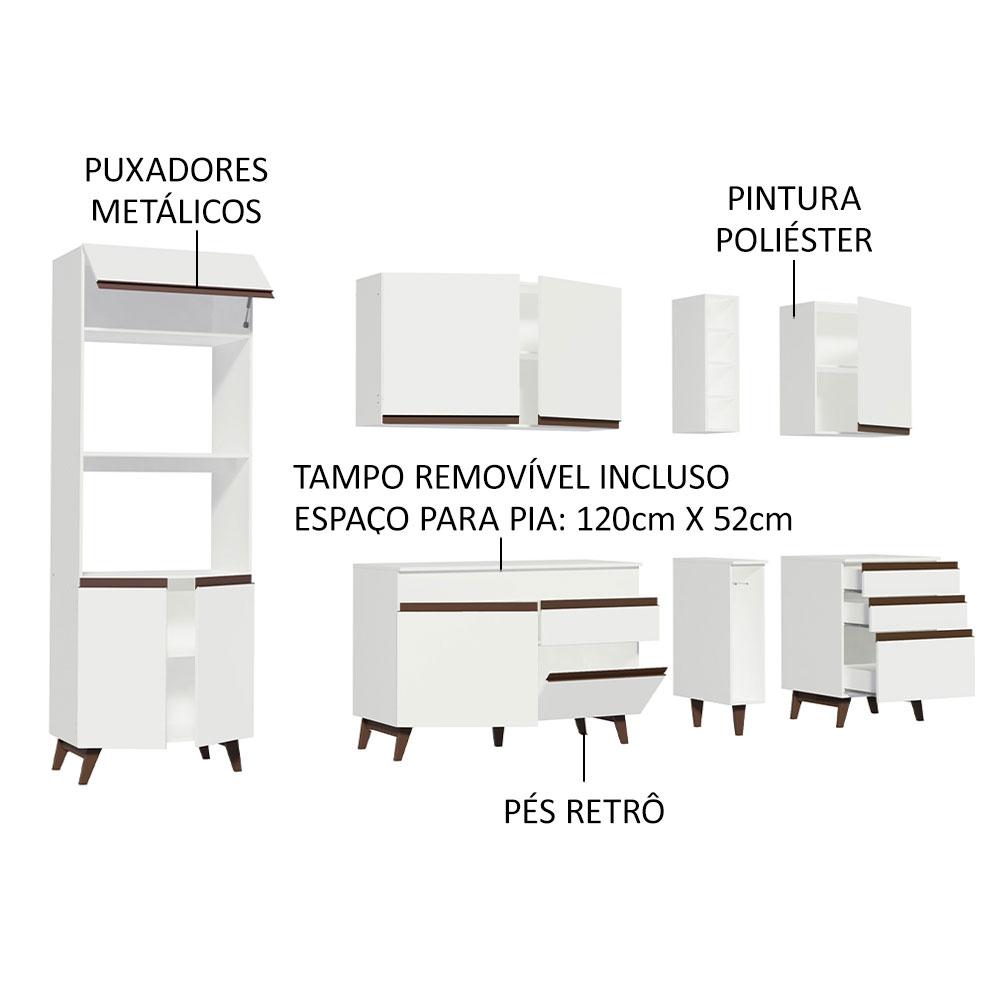 Foto 5 pulgar | Cocina Integral Completa Modular Madesa Reims 270cm Bb 02