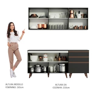 Foto 5 | Cocina Integral Completa Modular Madesa Reims 180cm Nn