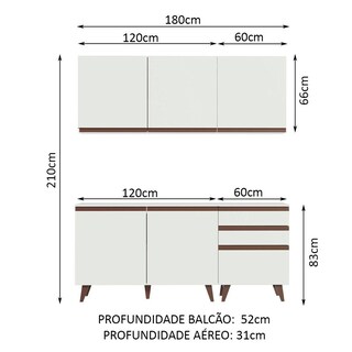 Foto 3 | Cocina Integral Completa Modular Madesa Reims 180cm Bb