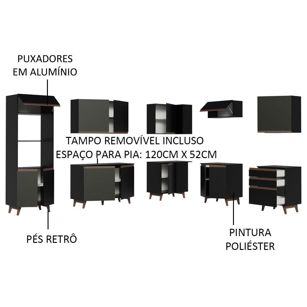 Foto 5 pulgar | Cocina Integral Completa Modular Madesa Reims 462cm Nn 01
