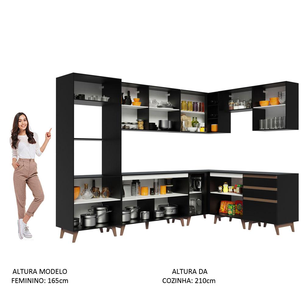 Foto 6 pulgar | Cocina Integral Completa Modular Madesa Reims 462cm Nn 01