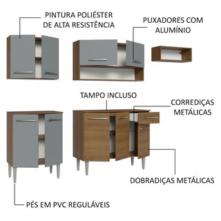 Foto 4 | Cocina Integral Completa Modular Madesa Emilly 229cm Mg 13