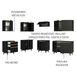 Foto 4 | Cocina Integral Completa Modular Madesa Reims 392cm Nn