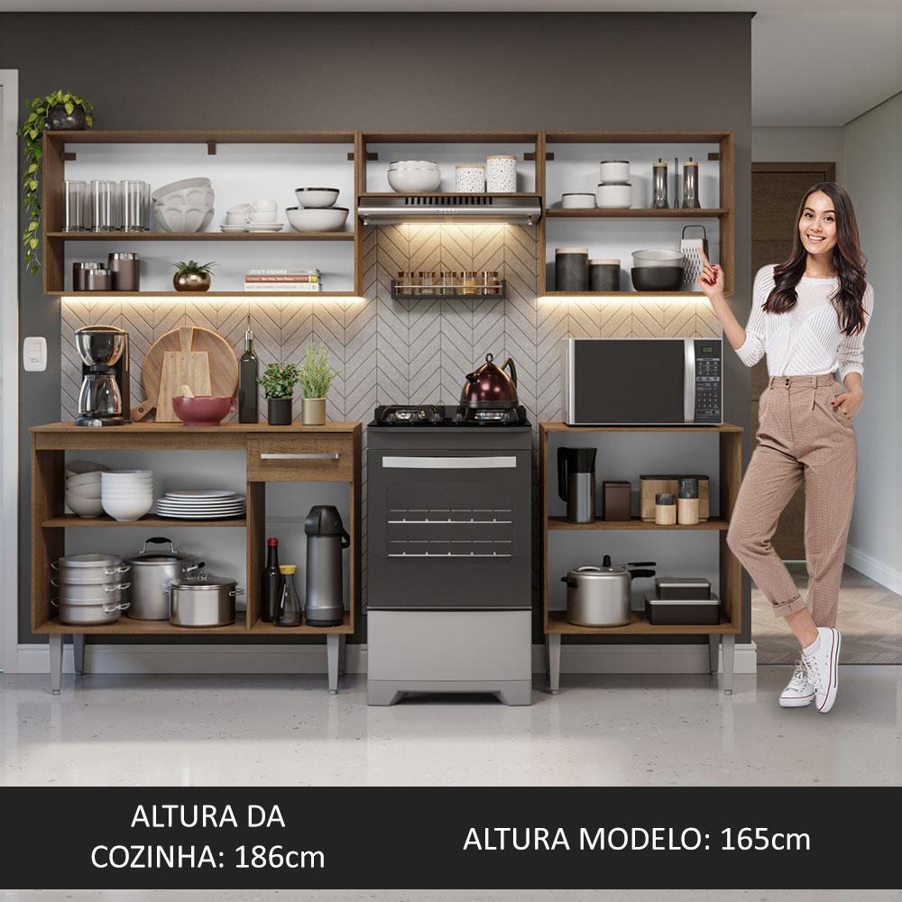 Foto 6 pulgar | Cocina Integral Completa Modular Madesa Emilly 229cm Mg 15