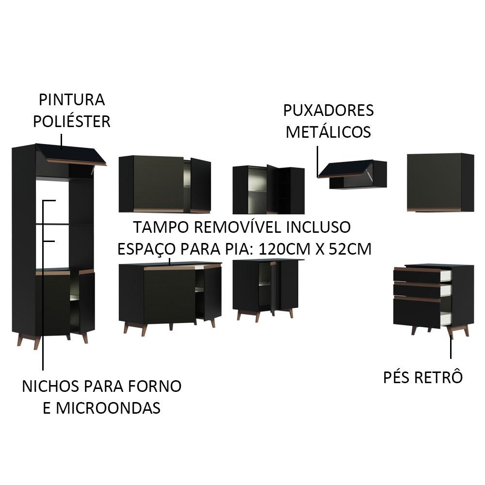 Foto 5 pulgar | Cocina Integral Completa Modular Madesa Reims 462cm Nn 02