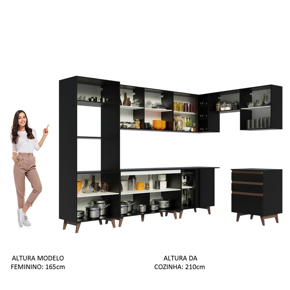 Foto 6 pulgar | Cocina Integral Completa Modular Madesa Reims 462cm Nn 02