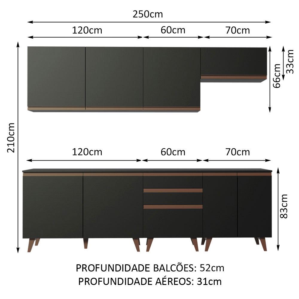 Foto 4 pulgar | Cocina Integral Completa Modular Madesa Reims 250cm Nn 04