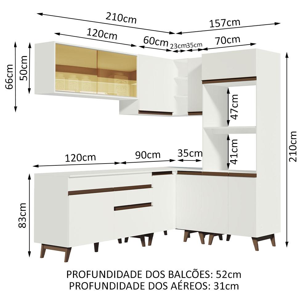 Foto 4 pulgar | Cocina Integral Completa Modular Madesa Reims 367cm Bb 01