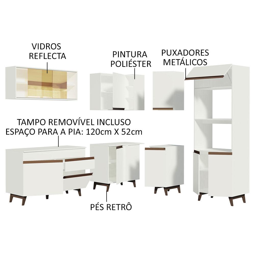 Foto 5 pulgar | Cocina Integral Completa Modular Madesa Reims 367cm Bb 01