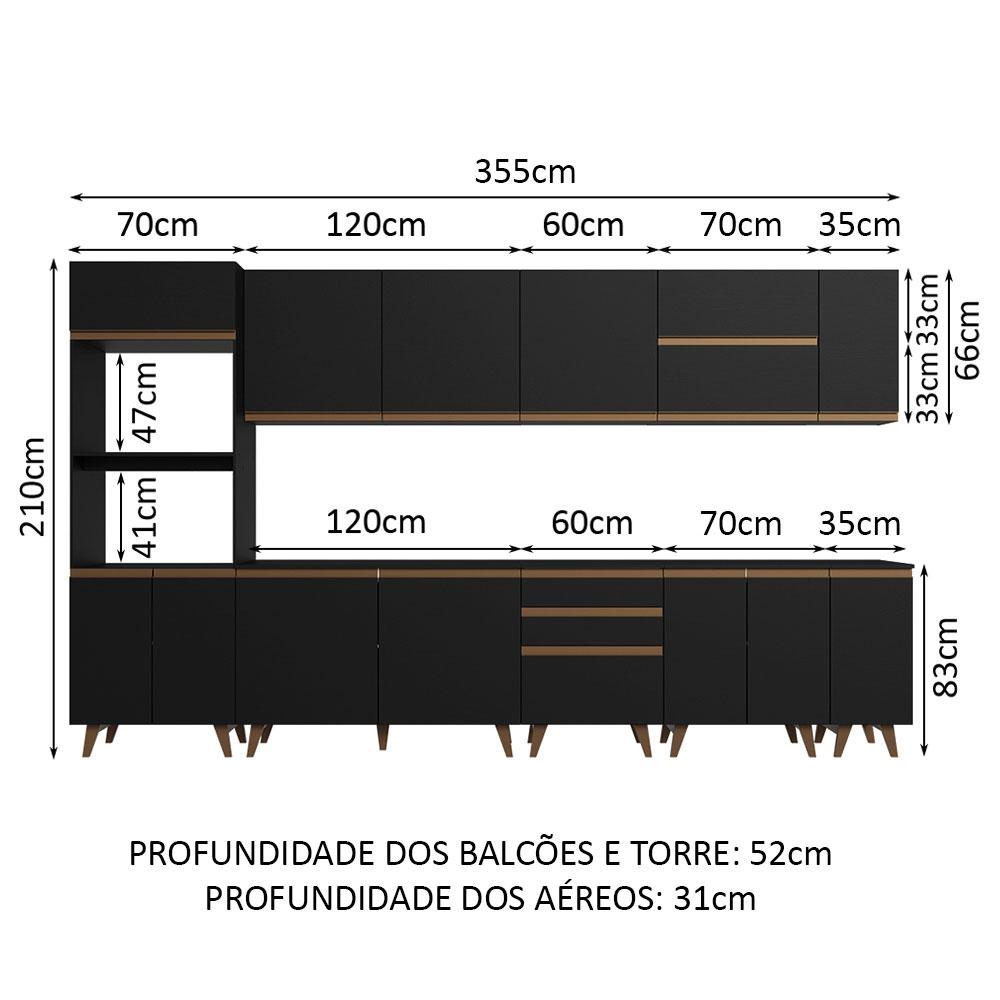 Foto 4 pulgar | Cocina Integral Completa Modular Madesa Reims Sabrina Nm