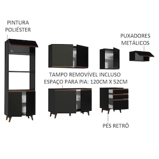 Foto 4 | Cocina Integral Completa Modular Madesa Reims 320cm Nn 01