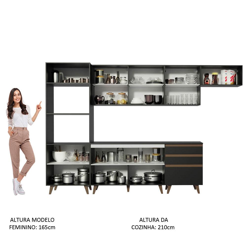Foto 6 pulgar | Cocina Integral Completa Modular Madesa Reims 320cm Nn 01