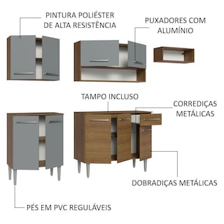 Foto 4 | Cocina Integral Completa Modular Madesa Emilly 229cm Mg