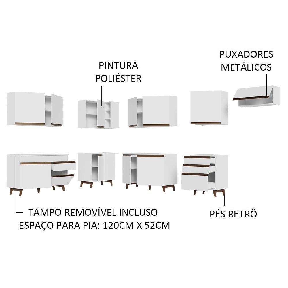 Foto 5 pulgar | Cocina Integral Completa Modular Madesa Reims 512cm Bb 01