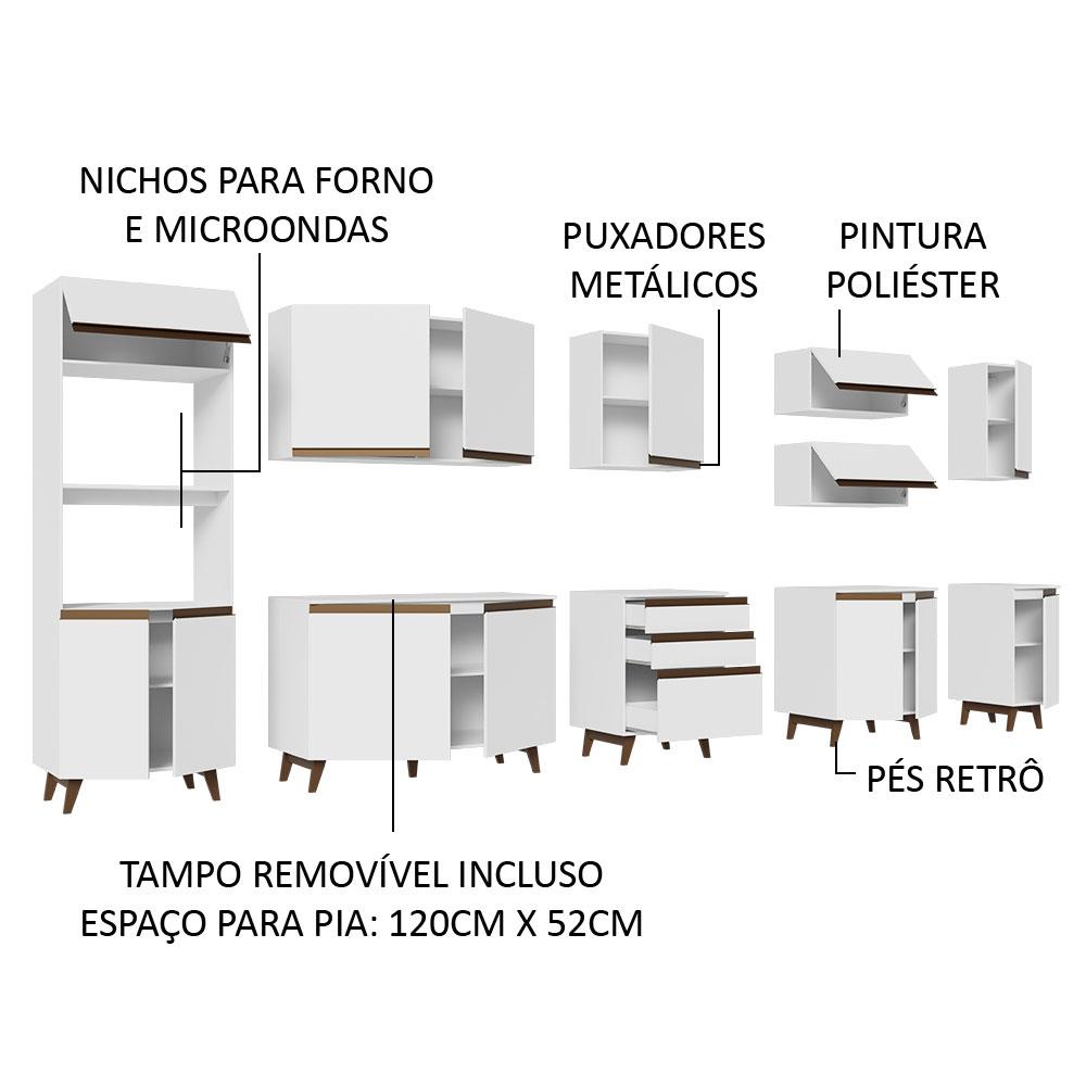 Foto 5 pulgar | Cocina Integral Completa Modular Madesa Sabrina 355cm Bb