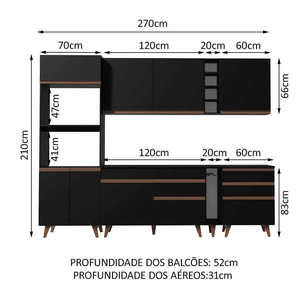 Foto 4 pulgar | Cocina Integral Completa Modular Madesa Reims 270cm Nn 02