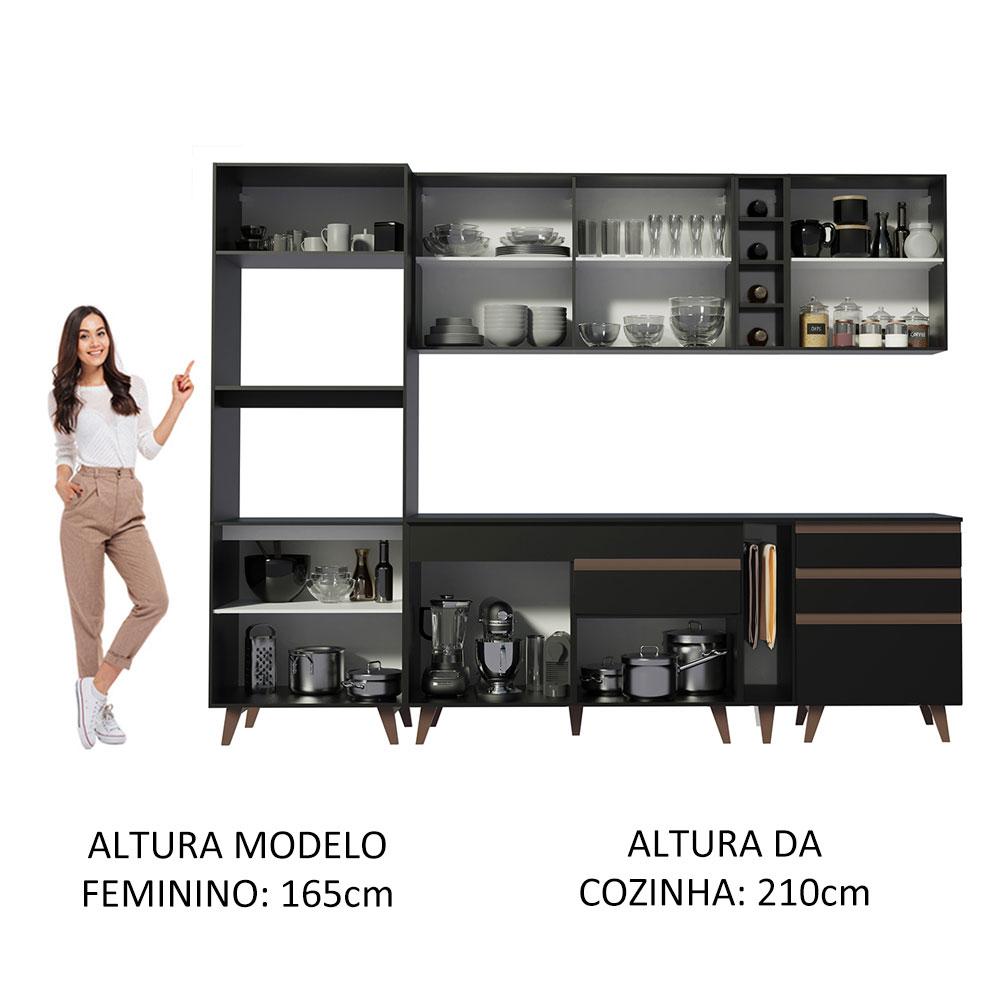 Foto 6 pulgar | Cocina Integral Completa Modular Madesa Reims 270cm Nn 02