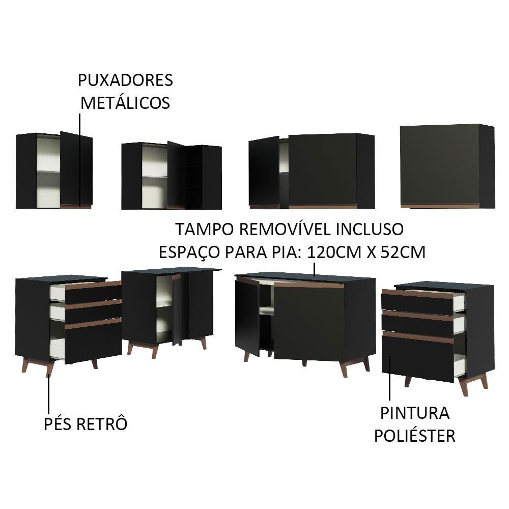 Foto 5 pulgar | Cocina Integral Completa Modular Madesa Reims 382cm Nn 02