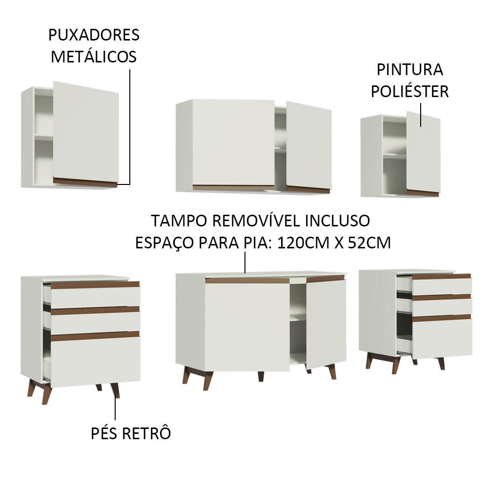 Foto 5 pulgar | Cocina Integral Completa Modular Madesa Reims 240cm Bb