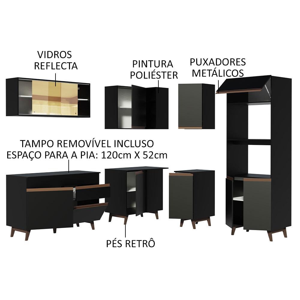 Foto 5 pulgar | Cocina Integral Completa Modular Madesa Reims 367cm Nm