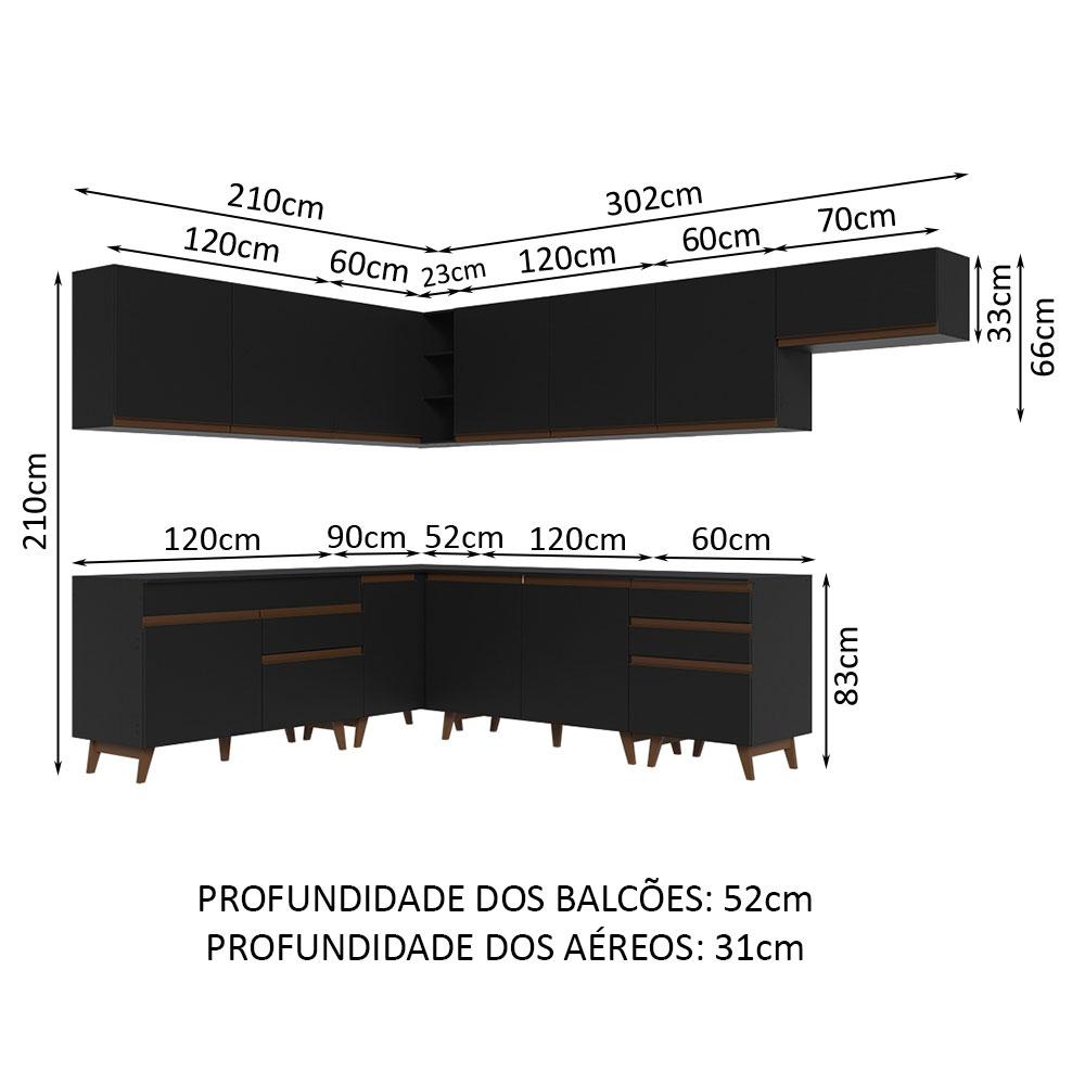 Foto 4 pulgar | Cocina Integral Completa Modular Madesa Reims 512cm Nn 01