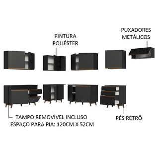 Foto 4 | Cocina Integral Completa Modular Madesa Reims 512cm Nn 01