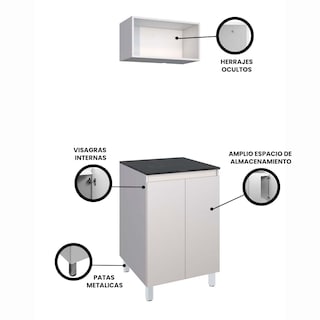Foto 3 | Cocina Integral Con Gabinete Inferior Y Alacena Modelo BELEN