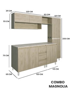 Foto 8 | Cocina Integral Completa Decomobil Premium Minimalista Modelo Magnolia