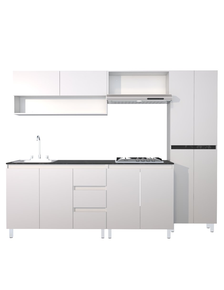 Cocina Integral Decomobil Olivo Blanca