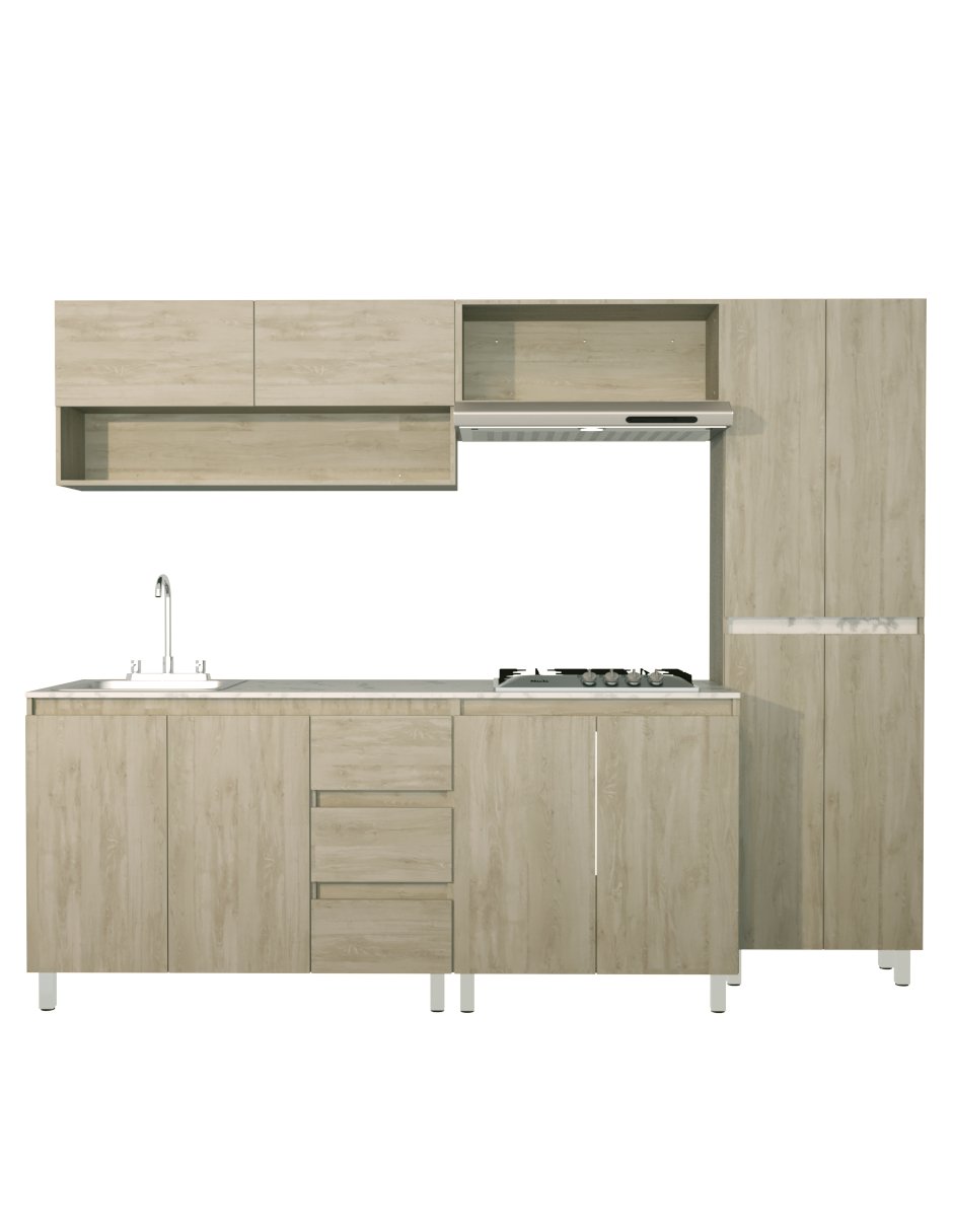 Cocina Integral Decomobil Olivo Beige