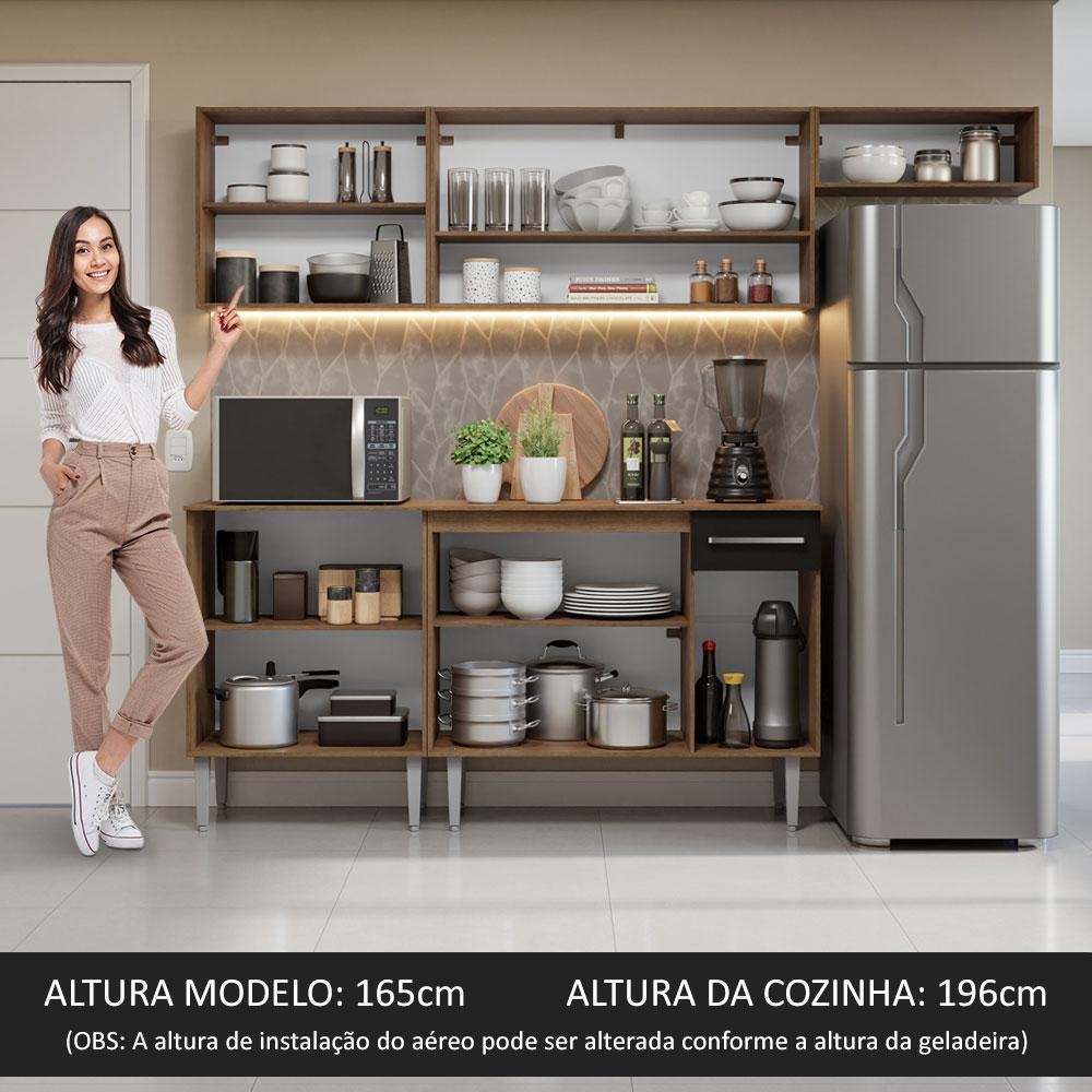 Foto 6 pulgar | Cocina Integral Completa Modular Madesa Emilly 229cm Mn 01