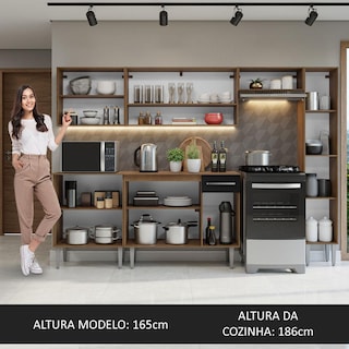 Foto 5 | Cocina Integral Completa Modular Madesa Emilly 261 cm Mn 09