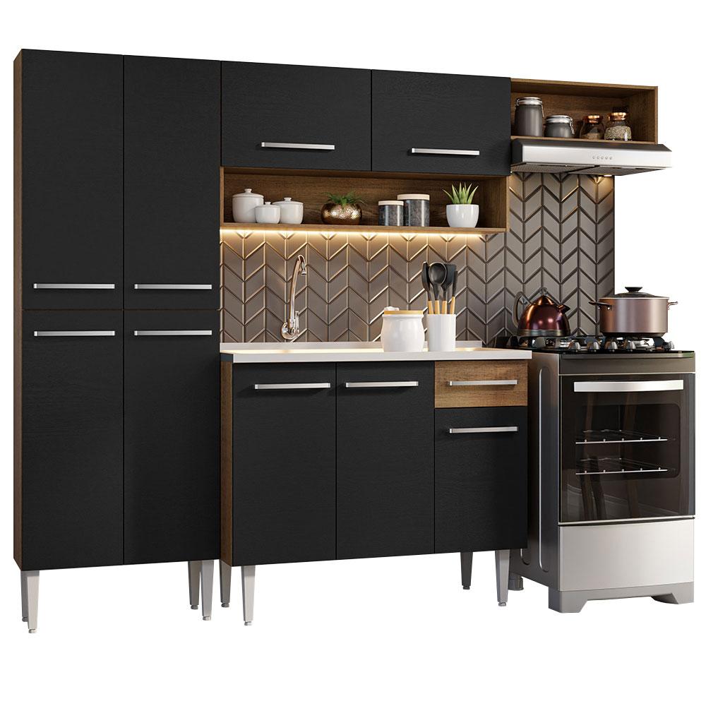 Foto 1 | Cocina Integral Madesa Negra con Tarja