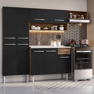 Foto 2 | Cocina Integral Madesa Negra con Tarja