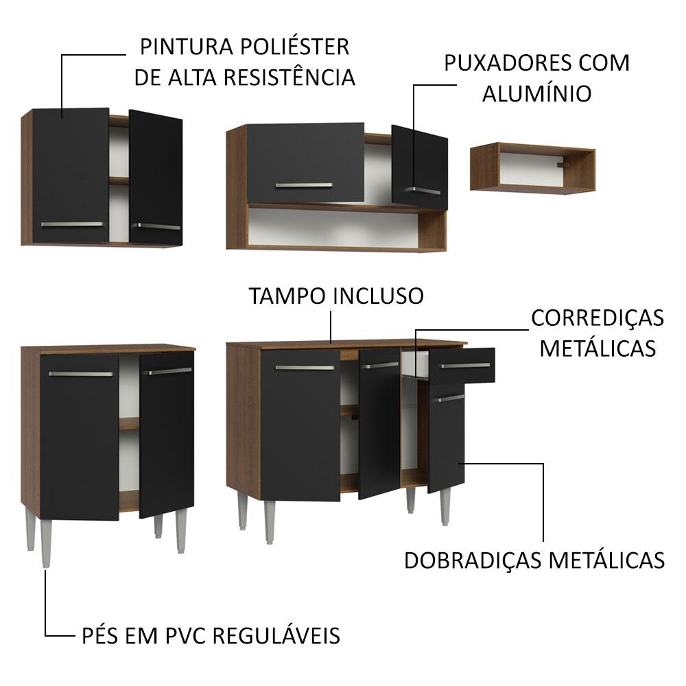 Foto 4 | Cocina Integral Modular Madesa Emilly 229 cm