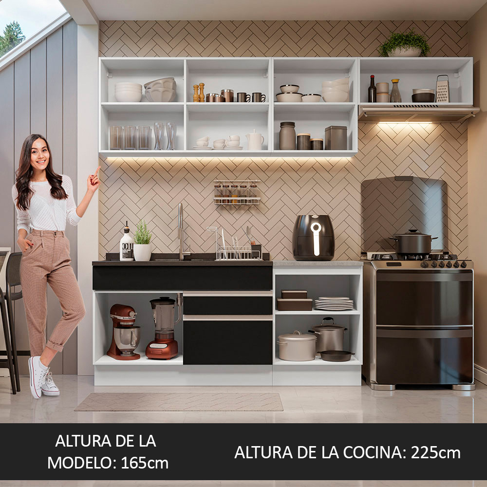 Foto 6 pulgar | Cocina Integral Madesa Glamy de 260 cm